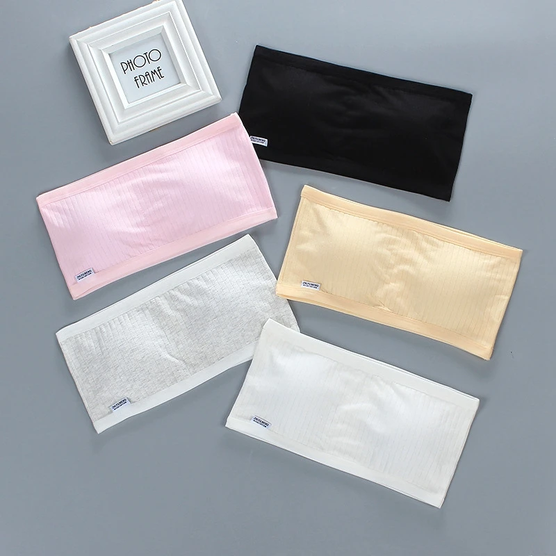 

Летнее нижнее белье для девочек, Топ без бретелек, мягкий спортивный бюстгальтер с красивой спиной для молодых девушек, невидимое нижнее бе...