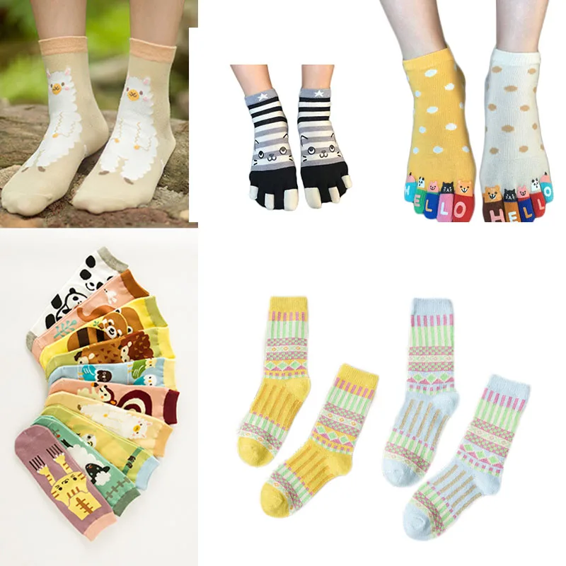 

Women Men Socks Funny Cute Happy Cotton Socks Japanese Department Fashion Colorful Christmas Gift Street Harajuku Sokken