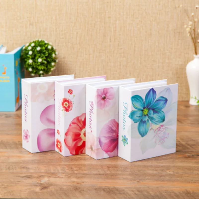 

Hot sale 100 Pictures Pockets Photo Album Interstitial Photos Book Case Kid Album Storage Family Wedding Memory Gift