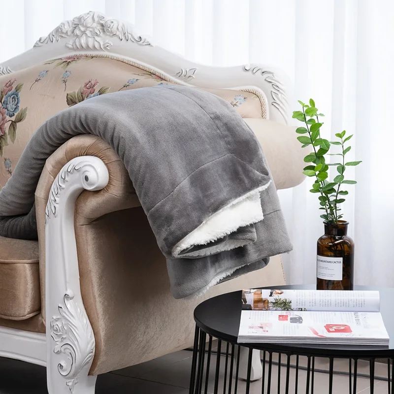 

Blanket Thickened Wool Blankets Coral Blanket Midnight Nap Air Conditioning Blanket Sofa Cover Blanket Flannel Blanket Bed Sheet