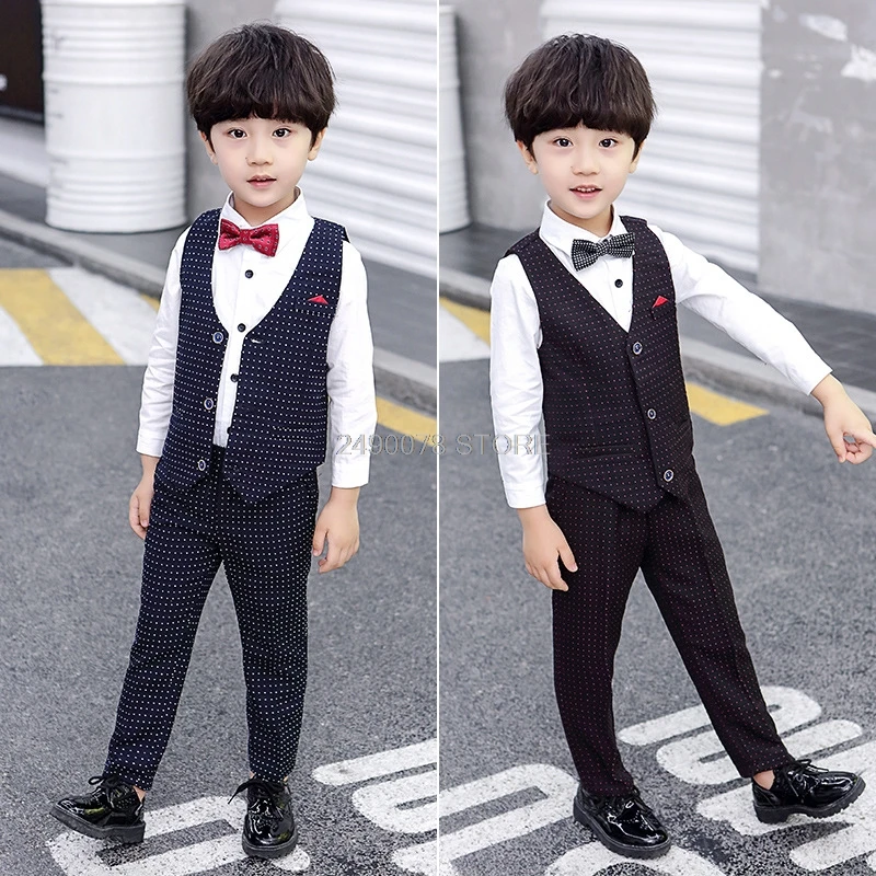 Костюм-Двойка для мальчиков жилет и штаны на день рождения свадьбу - купить по