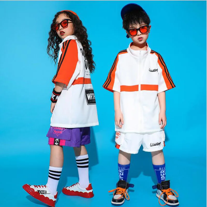 Детская одежда в стиле хип-хоп свободная футболка брюки топ для мальчиков и