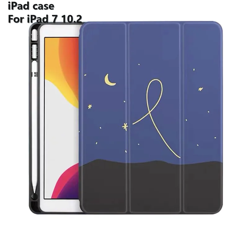 Умный тонкий кожаный чехол из ТПУ для нового 2019 iPad 7 го поколения 10 2 дюйма