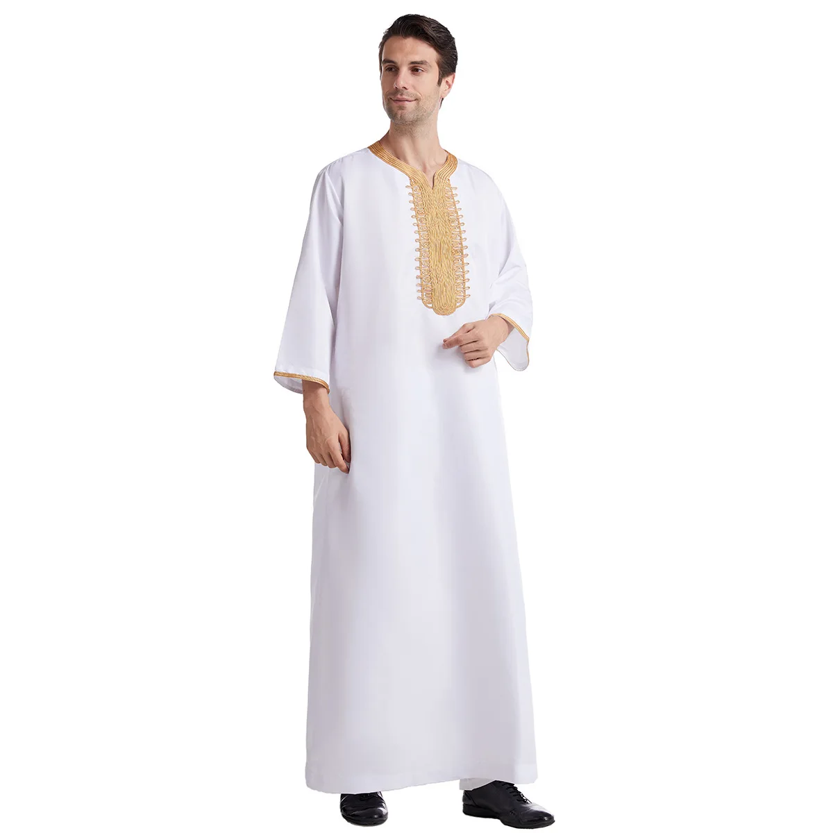 Muslim Arab Middle East Men's Robe Set  Abaya Saudi Arabia  Pakistani Salwar  Men's  Nigeria Tradistional Wear for Men