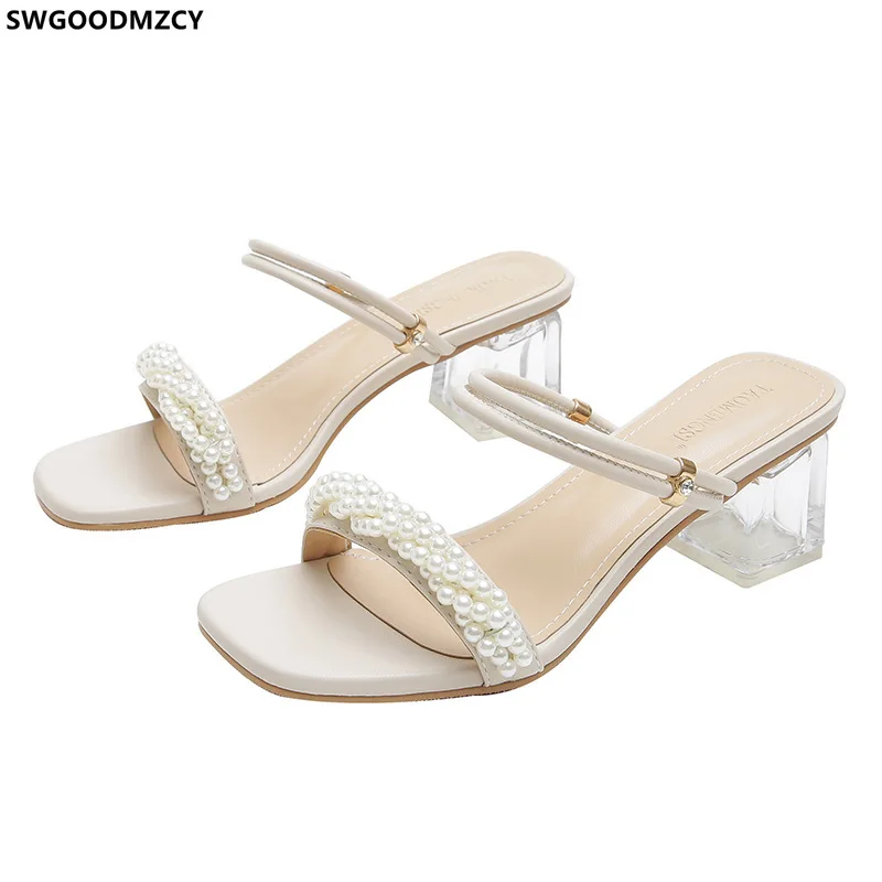 

High Heels Slippers for Women Ladies Slipers for Women Pumps Women Shoes Summer Slippers Designer Slides Zapatos Transparentes