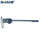 Цифровой штангенциркуль SHAHE 200 мм, Электронный штангенциркуль из нержавеющей стали с ЖК-дисплеем, микрометр