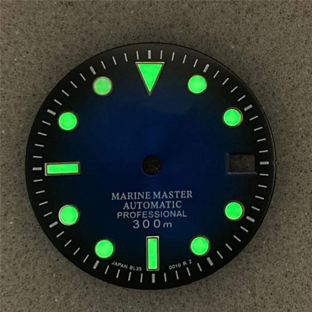 

29MM Sun Pattern Green Luminous Watch Dial for NH35 Movement Accessories