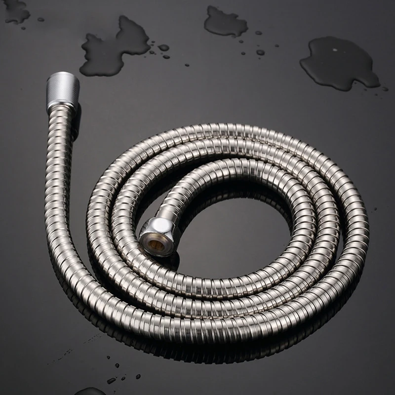 

Flexible 2M Stainless Steel Shower Hose Bathroom Heater Water Head Pipe New
