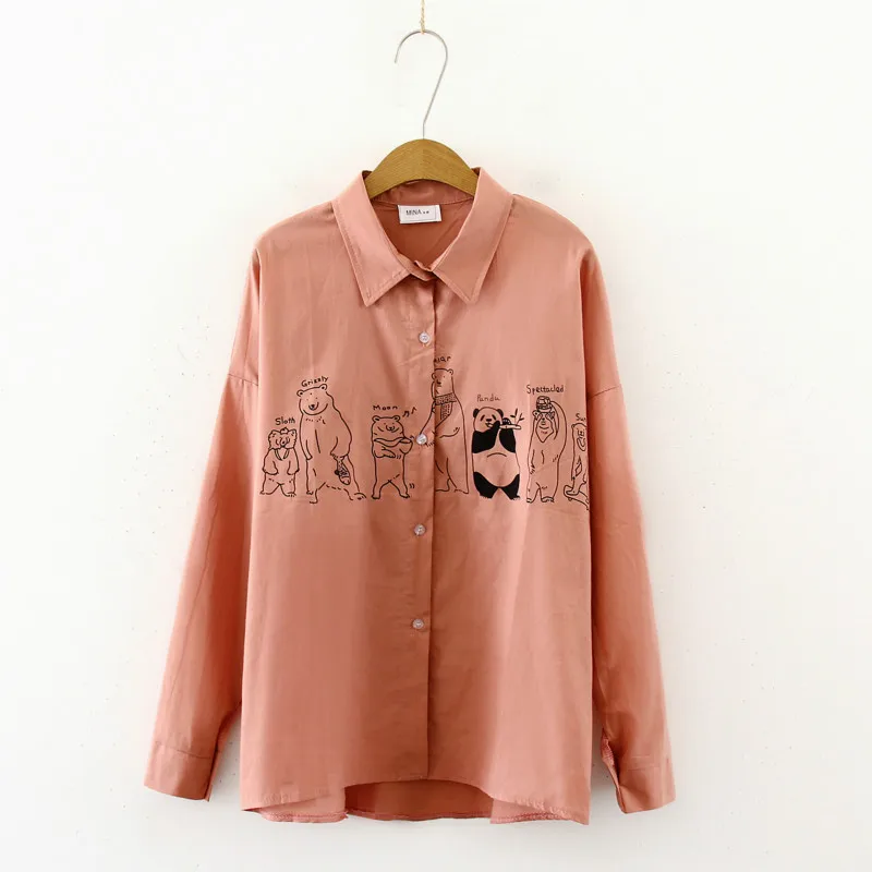 QIHUANG Повседневная рубашка с отложным воротником для женщин 2019 Новая блузка