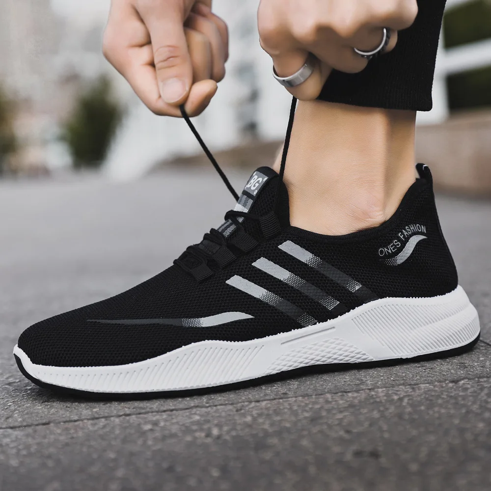 

2021 Men Running Shoes Comfortable Light Casual Men's Sneaker Breathable Non-slip Wear-resistant Outdoor Walking Men Sport Shoes