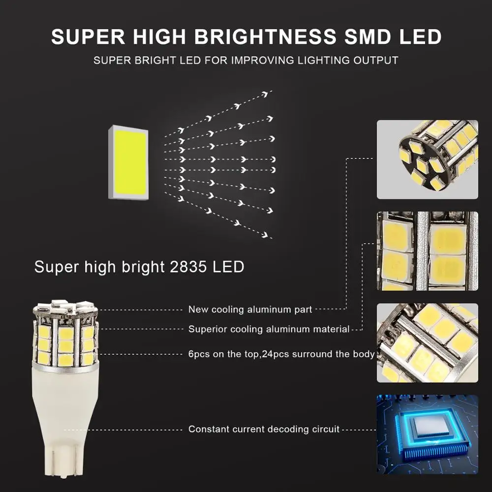 Высококачесветильник 7-диодный автомобильный поворотный сигнал T15 TIGGO дневные