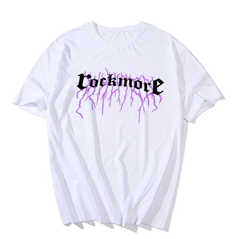 

Summer Cool Unisex Short Punk Gothic Printed Tops Tee Female For Clothing Ulzzang Harajuku lovers Street loose short sleeves
