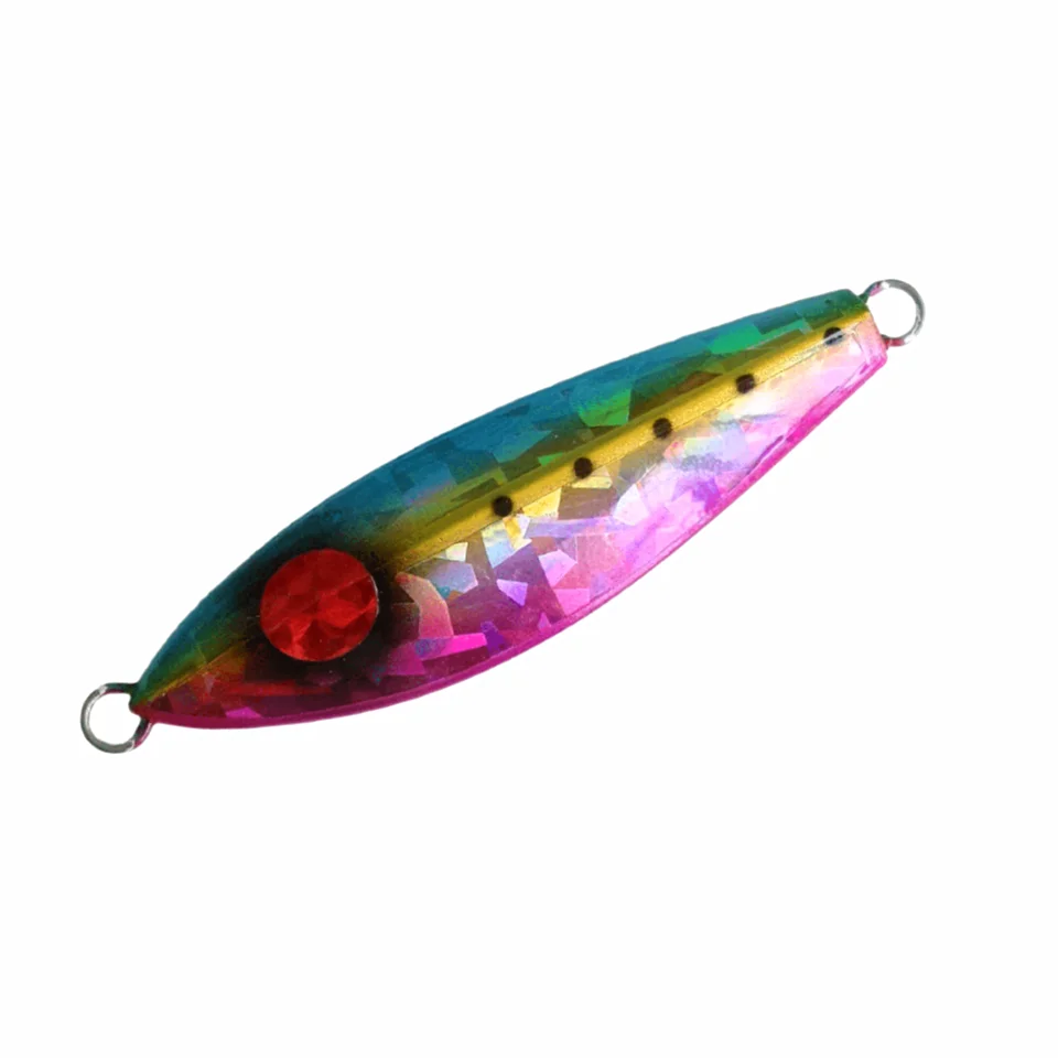 

Swolfy 3pcs Slow rocking iron lure multi-faceted laser short sea fishing 120g 150g 200g