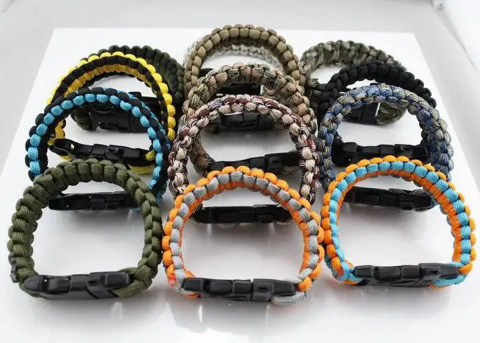 Можете выбрать Цвета парашют шнур Кемпинг Аварийный Выживание Паракорды браслет