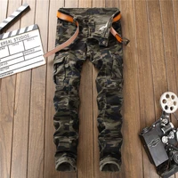2021 men%e2%80%99s camouflage tactical pantsslim fit multipocket cargo pantsmilitary style casual jeansyouth fashion must