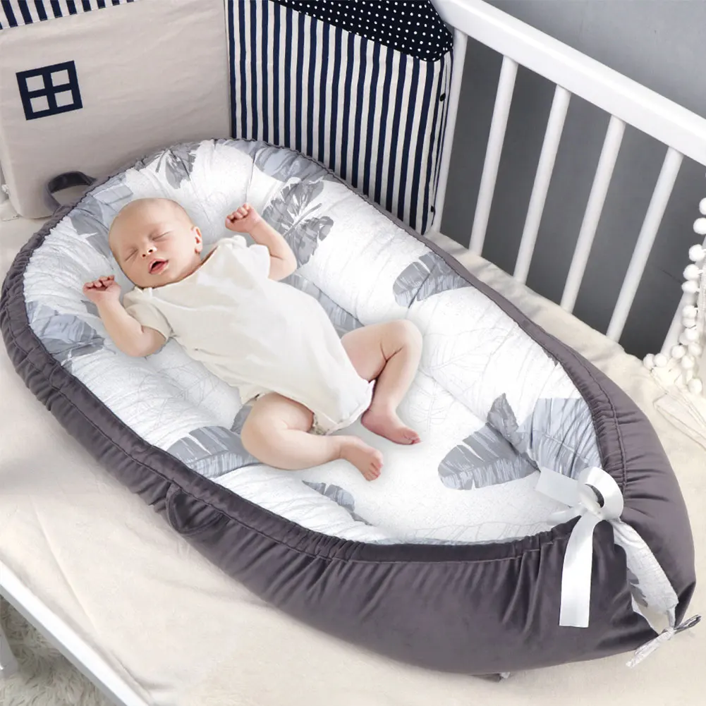 

Newborn Baby Nest Portable Crib Bed Travel Bed Nest Crib Multifunctional Cotton Baby Cradle Bedding Fence Baby Sleeping Nest Hot