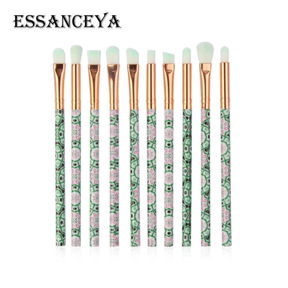 ESSANCEYA 7/10 шт. набор кистей для макияжа Профессиональные теней кисти переносной красивая щетка инструменты Мрамор Мини косметические кисти