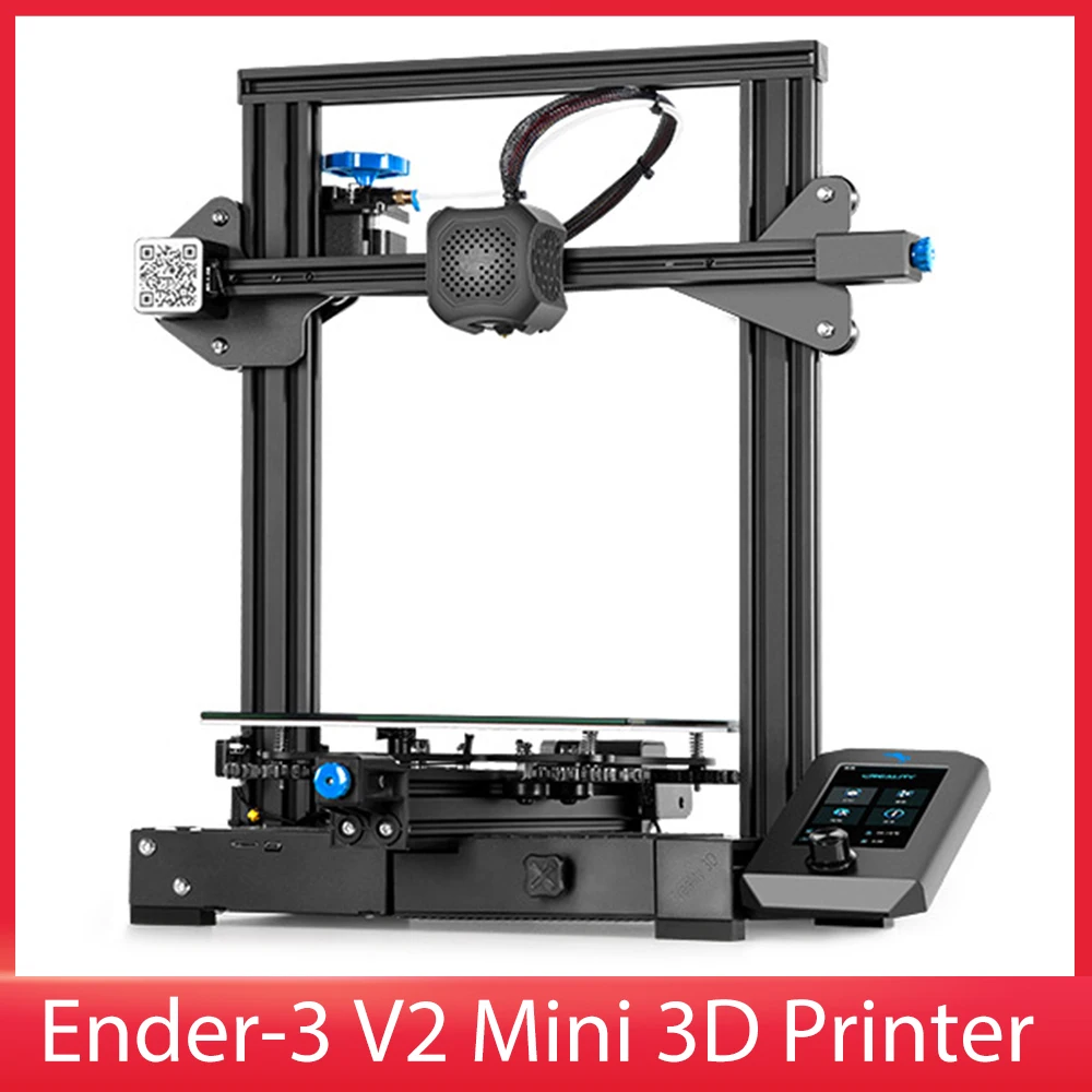 

3D-принтер Ender 3 V2 со встроенной конструкцией, бесшумная материнская плата, функция возобновления печати, стеклянная платформа Carborundum