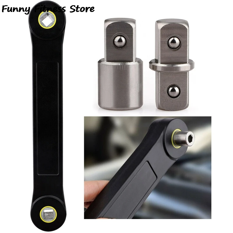 

Adjustable Extension Wrench Automotive Tools Universal Ratchet Wrench Spanner for Car Vehicle Bicycle Bike Auto Replacement Part