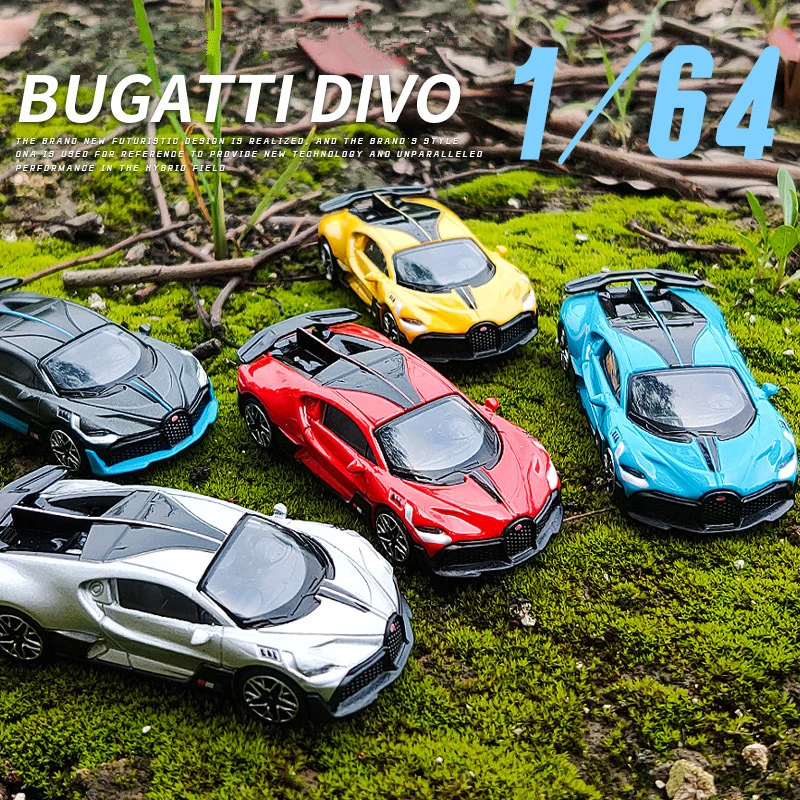 Модель автомобиля Bugatti DIVO из сплава модель литая металлического кузова и шасси