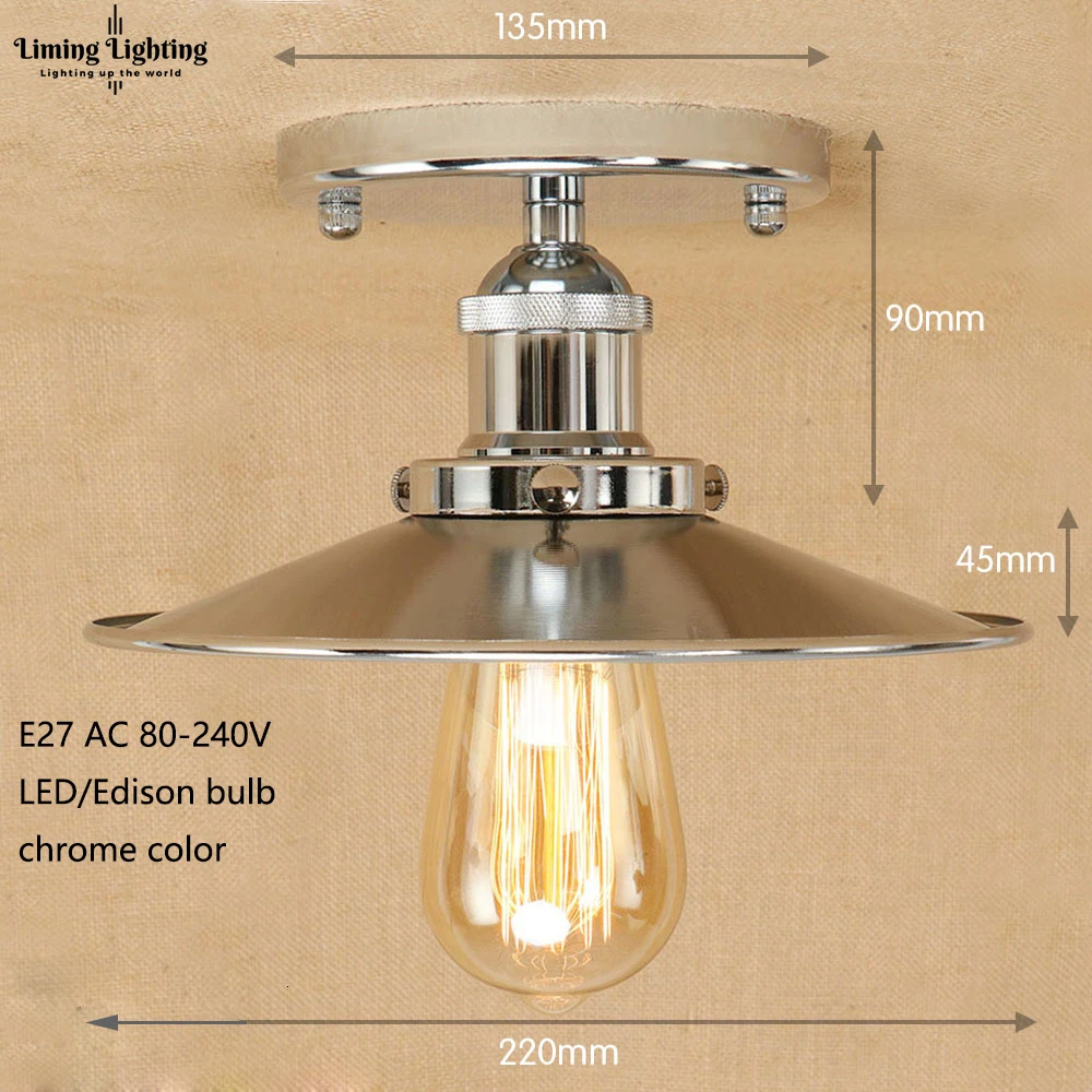 Лофт винтажные потолочные светильники Lamparas De Techo Lustre Luminaria Abajur комнатная потолочная лампа освещение Промышленное освещение для гостиной