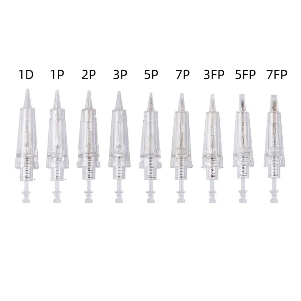 

100pcs Disposable Cartridge Needles 1D/1P/3P/5P/7P/3FP/5FP/7FP for Tattoo Gun Permanent Makeup Eyebrow Lips Eyeliner Machine