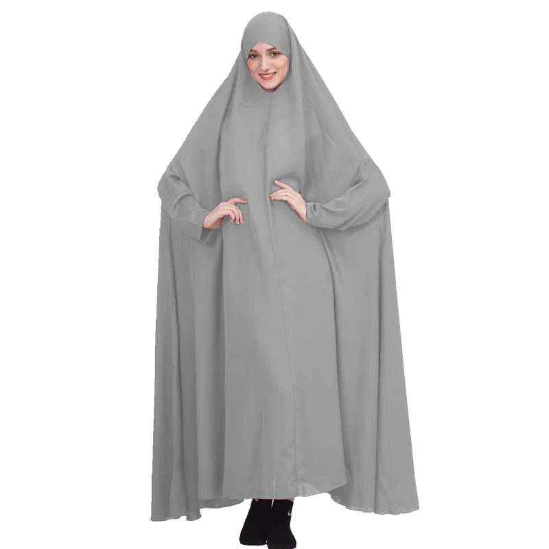 Мусульманский Для женщин химар хиджаб длинное платье ИД с капюшоном молитва одежды джилбаба Абаи полное покрытие Рамадан исламский халат н...