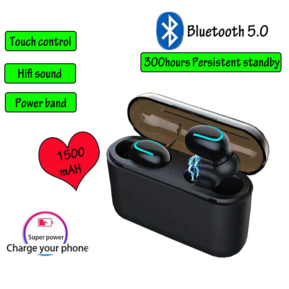 Новинка TWS гарнитура беспроводные наушники Bluetooth 5 0 с микрофоном зарядная коробка