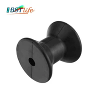 high quality anti uv 3 inch mounting width boat trailer bow stop roller black rubber spool boat yacht accessories