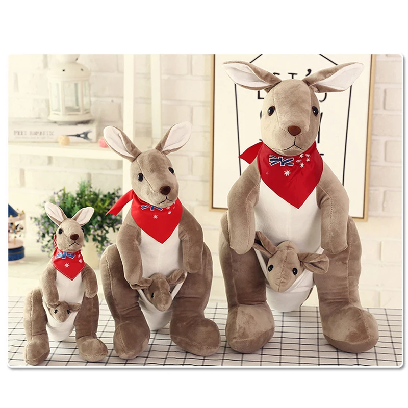 

Cute Plush Toy Animal Kangaroo Soft Filled Plush Doll Baby Toy Home Sofa Decoration Children Plush toy Gift
