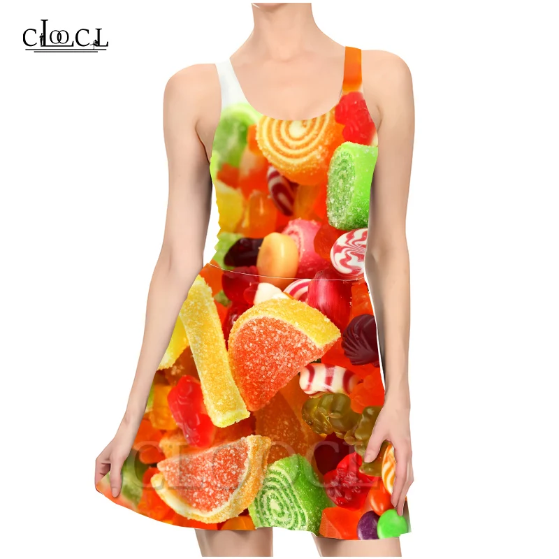 Новое модное Яркое летнее платье CLOOCL ярких цветов для девушек и с 3D рисунком