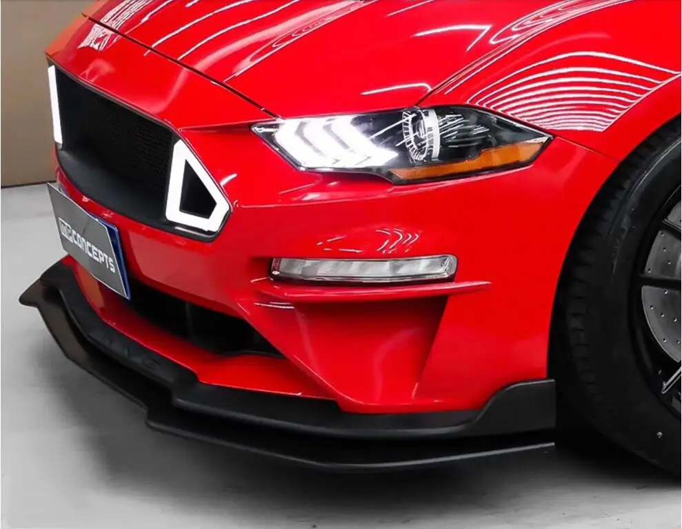 Автомобильный ABS черный специальный заменяющий передний бампер спойлер