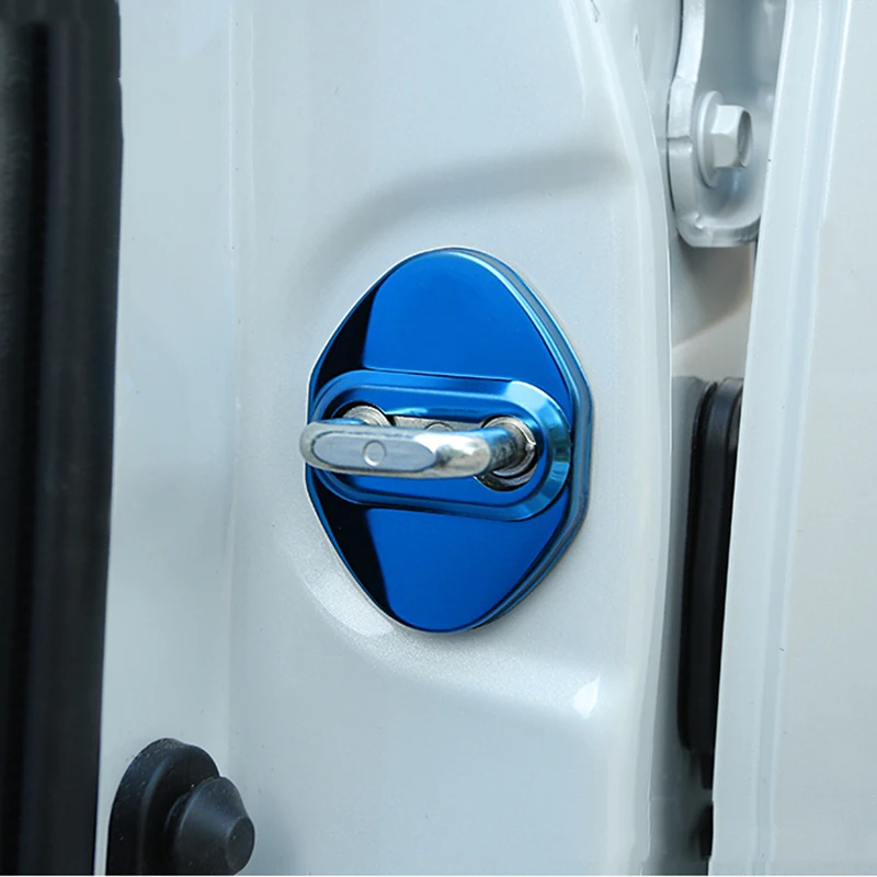 4 шт. накладки на автомобильные дверные замки из нержавеющей стали для Toyota RAV4 C HR CHR