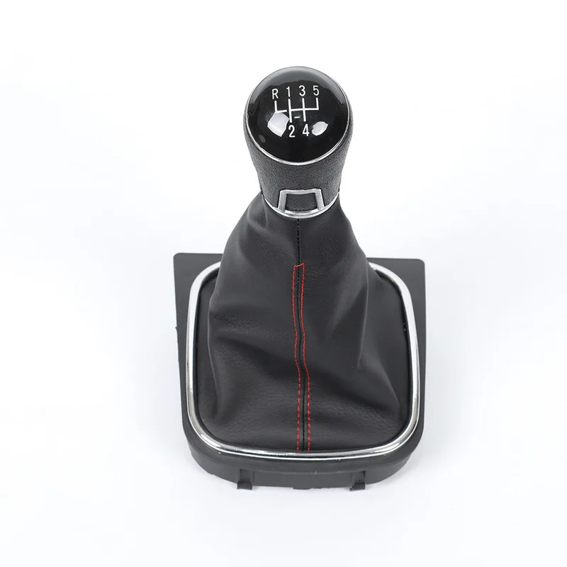 5/6 Speed Gear Shift Knob Lever Shifter Gaiter Boot PU Leather Cover Collar For Volkswagen VW 2003-2008 Golf 4 IV MK4 GTI R32 | Автомобили