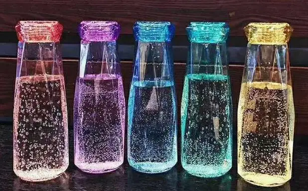 

crystal glass water bottle Creative gemstone clear bottles cup travel sports my bottle 500ml christmas new year prsents gifts