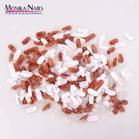 full cover display fake manicure acrylic gel nail art tools 100pcsbag model practice hand original accessory finger tips