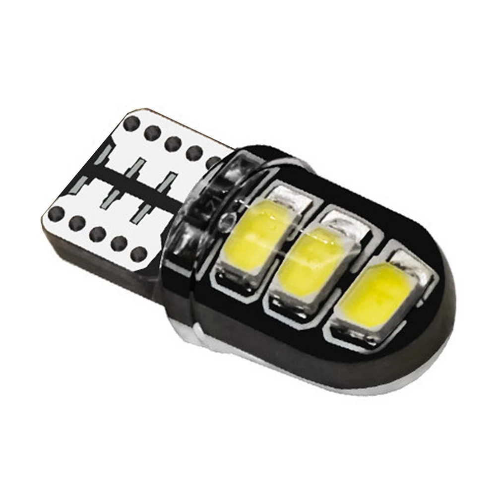 10 шт. T10 W5W силикагелевые 6 SMD СВЕТОДИОДНЫЙ автомобильные купольные лампы WY5W для