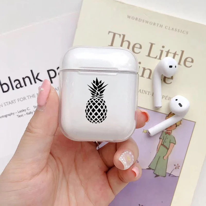 Мягкий милый чехол для наушников apple airpods, роскошные летние фрукты, ананас Airpods чехол в Bluetooth наушники аксессуары