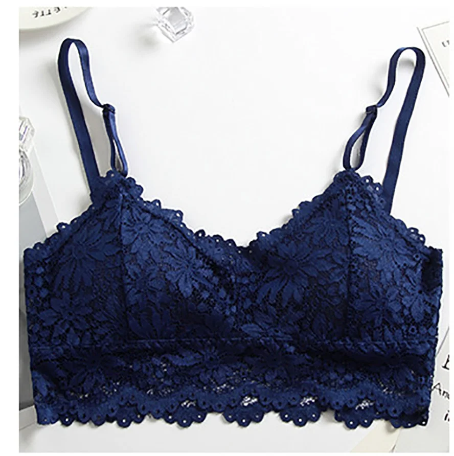 Halyuhn Женская Сексуальная кружевная майка с v-образным вырезом Бюстгальтер пуш-ап