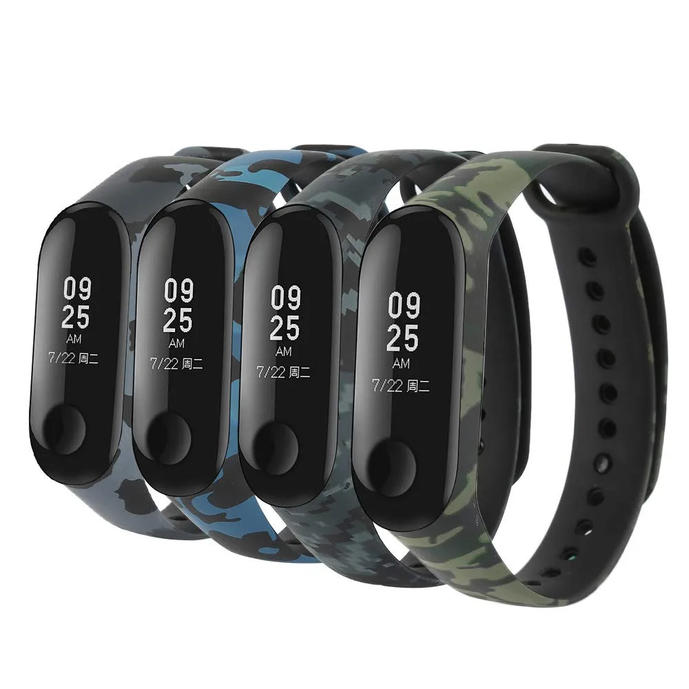 Браслет OMESHIN с камуфляжной печатью силиконовый браслет для Xiaomi Mi Band