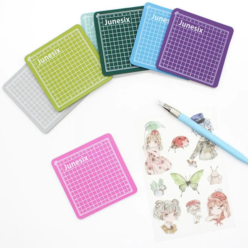

Mini Cutting Pad Handmade Model 6x6cm Cutting Paper Engraving Non-Slip Tools Pad Pad Hand Cutting Durable Art B5L6