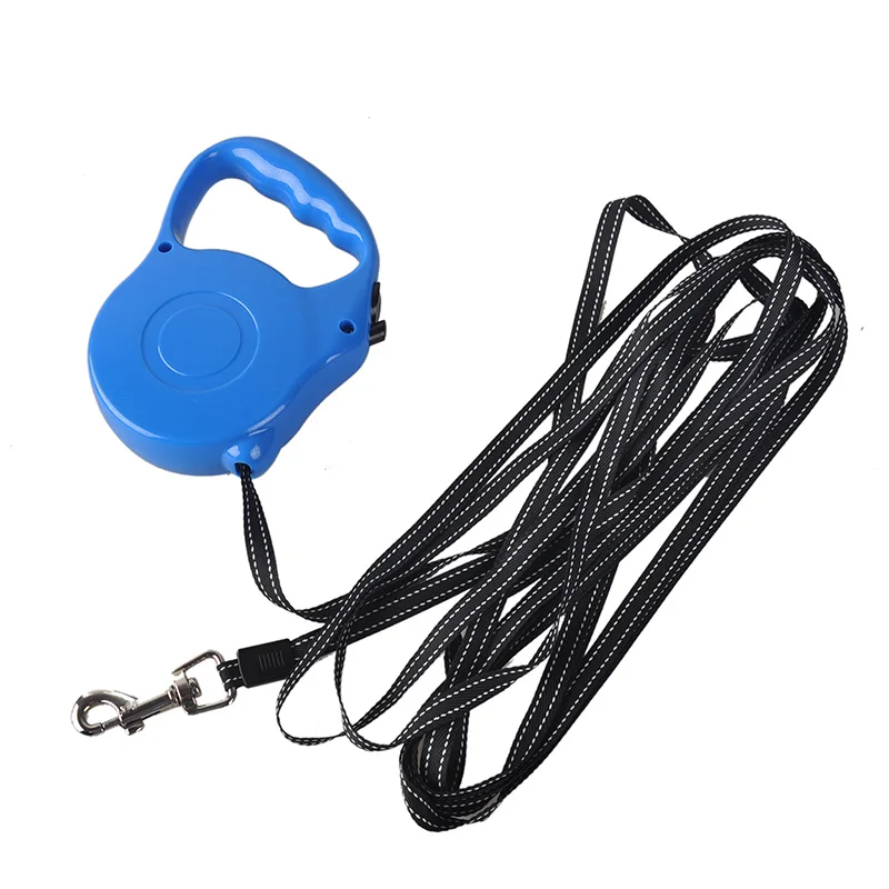 Новый Выдвижной Поводок для питомцев 3 м 5 поводок с одной рукой обучения щенков