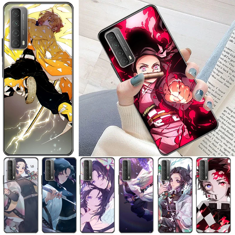 

Demon Slayer Kamado Tanjirou Kimetsu No Yaiba Kamado Nezuko Agatsuma Zenitsu Phone Case For Huawei P Smart Z 2019 2021 Coque