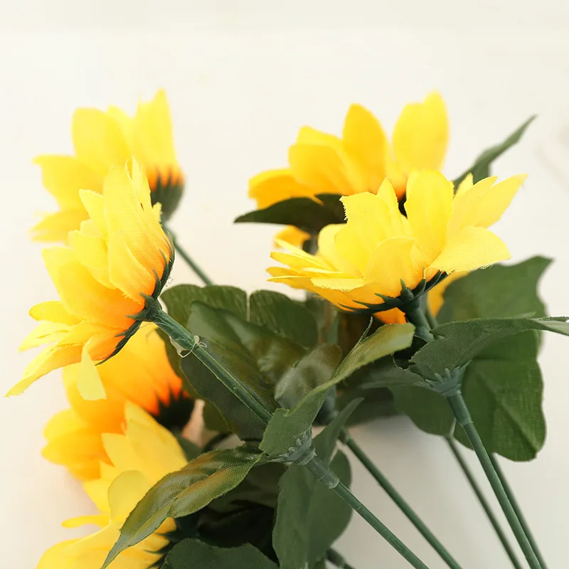 Букет искусственных шелковых цветов 7 украшение для дома свадьбы вечеринки