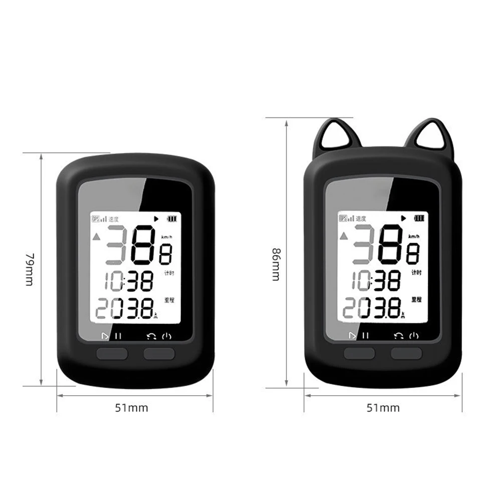 

Cat Ear Bicycle GPS Computer Silicone Case Gel Skin Cover for Garmin edge Bike Computer edge Waterproof Stopwatch 2021