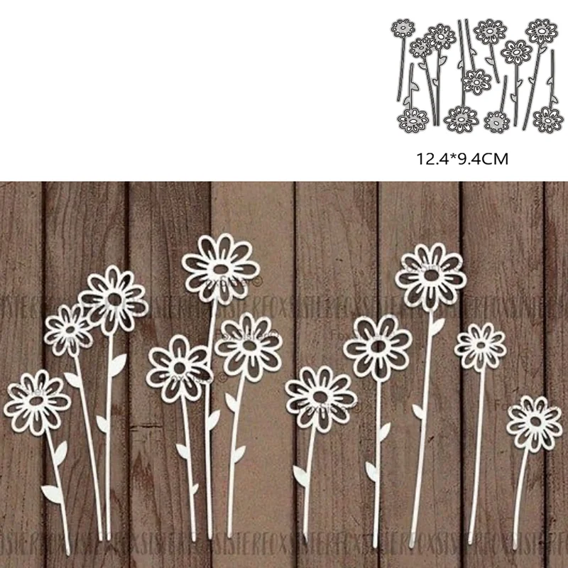 Металлические пресс-формы с цветущими цветами новинка 2021 сделай сам спарбукинг