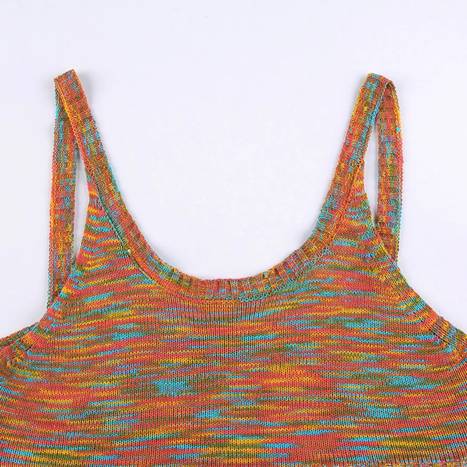 

Sexy Two Piece Knitting Sling Top Vest With Cuff Camisetas Mujer Verano Sexy 2021 Women's Summer Fashion Harajuku Aesthetics