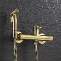 Vidric Bathroom brass Antique Brass finished Bidet faucet toilet bidet shower set Portable bidet spray 1.5m hose hand held bidet