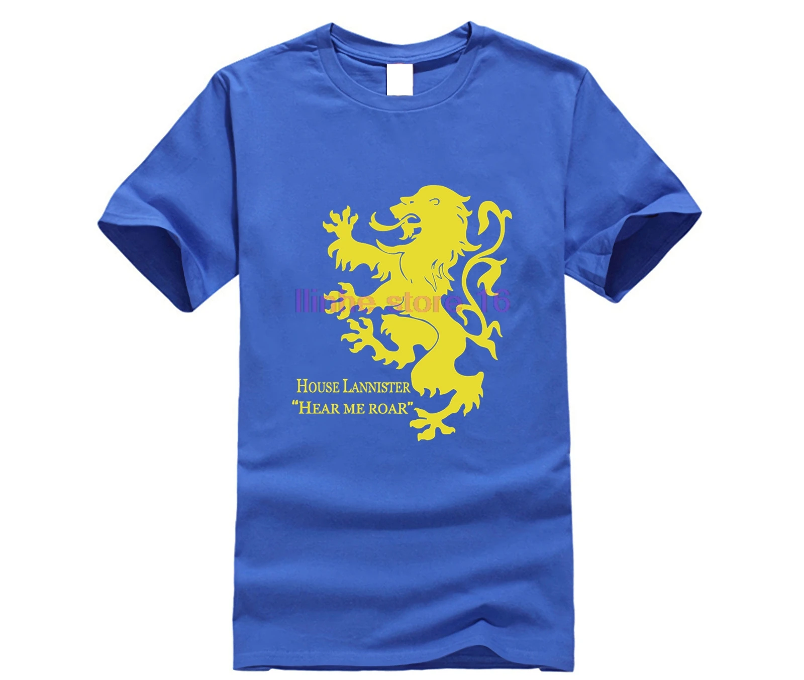 Футболка с короткими рукавами House Lannister Hear Me Roar Song Of Ice And Fire костюм из Джерси |