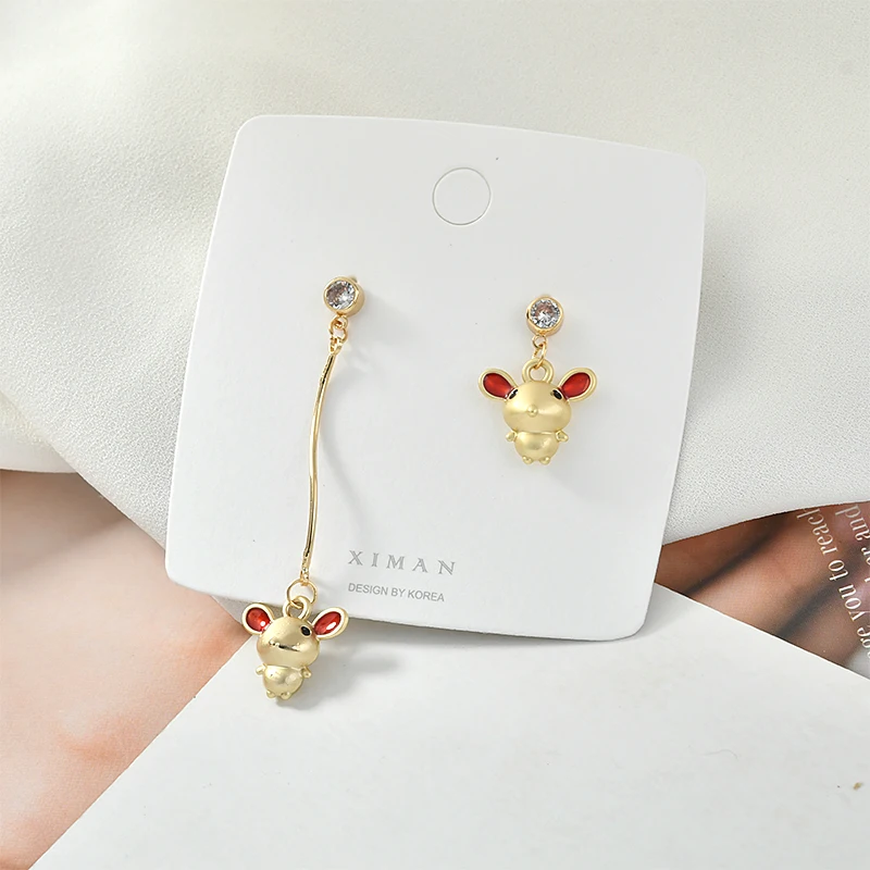 Симпатичная стерео мышь удачи кот Подвеска из сплава сделай сам серьги браслеты